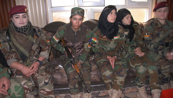 Batallón de mujeres peshmerga en Irak - Sputnik Mundo