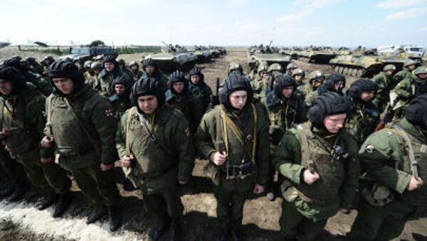 Soldados de las tropas internas de Rusia (archivo) - Sputnik Mundo