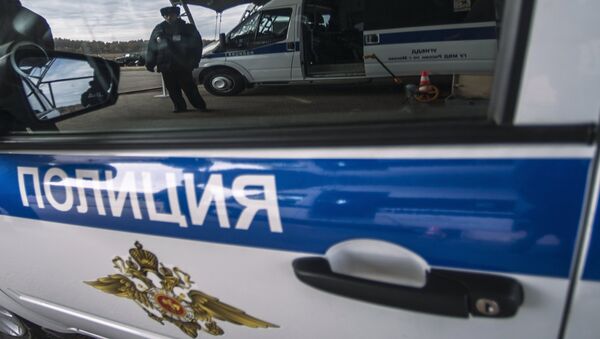 Un coche policial ruso - Sputnik Mundo