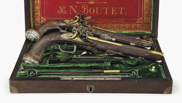 Las pistolas de Simón Bolívar subastadas por Christie's - Sputnik Mundo
