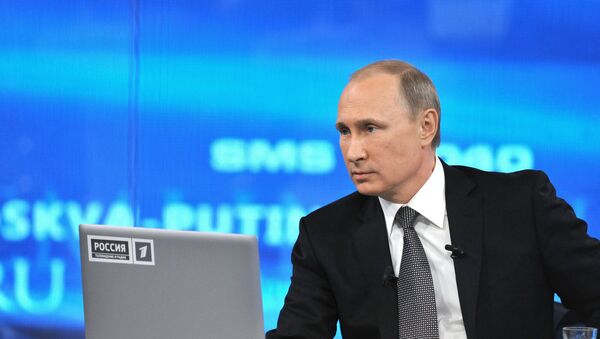 Línea directa con el presidente ruso Vladímir Putin - Sputnik Mundo
