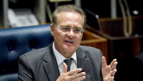 Renan Calheiros, presidente del Senado de Brasil - Sputnik Mundo