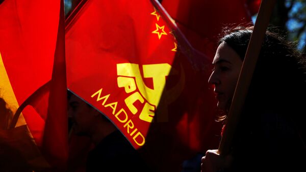 Simpatizantes del partido comunista en Madrid - Sputnik Mundo