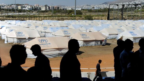 Campo de refugiados en Europa - Sputnik Mundo