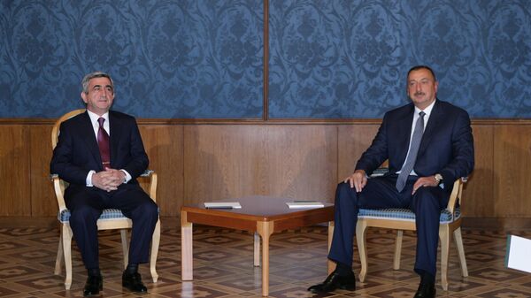 Встреча президентов Азербайджана и Армении в Москве - Sputnik Mundo