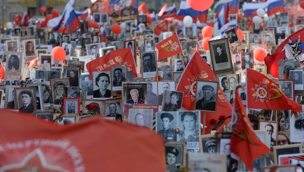 Regimiento inmortal en Moscú - Sputnik Mundo