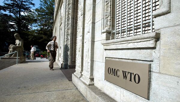 La sede de la OMC en Ginebra, Suiza - Sputnik Mundo