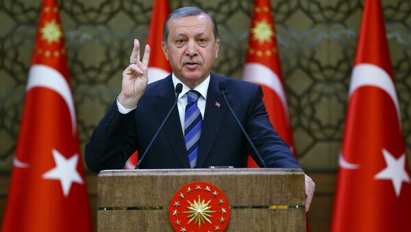 El presidente turco, Recep Tayyip Erdogan (archivo) - Sputnik Mundo
