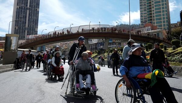 Movimiento de personas con discapacidad en Bolivia - Sputnik Mundo