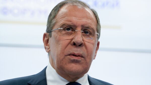 Serguéi Lavrov, ministro de Exteriores de Rusia, en el SPIEF 2016 - Sputnik Mundo