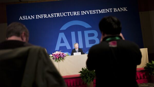 Jin Liqun, presidente del Banco Asiático de Inversión en Infraestructura (AIIB) (archivo) - Sputnik Mundo