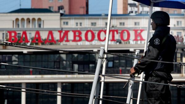 La llegada de la Marina india al puerto de Vladivostok (archivo) - Sputnik Mundo