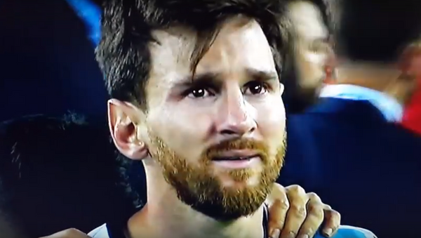 Lionel Messi en la final de la Copa América - Sputnik Mundo