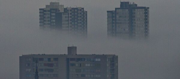 La contaminación en Santiago de Chile La contaminación en Santiago de Chile - Sputnik Mundo