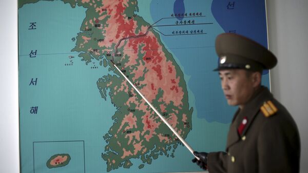 El mapa de la península de Corea - Sputnik Mundo