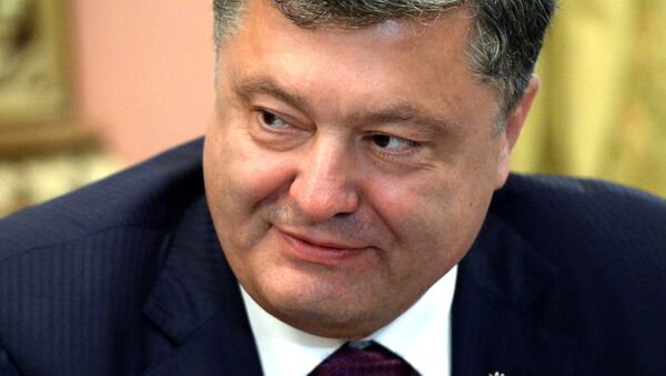 Presidente de Ucrania Piotr Poroshenko - Sputnik Mundo