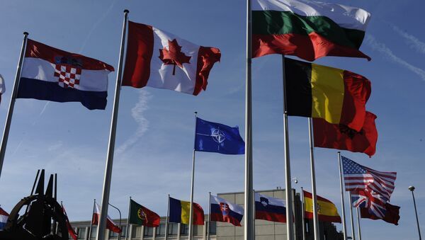Banderas de las países miembros de la OTAN - Sputnik Mundo