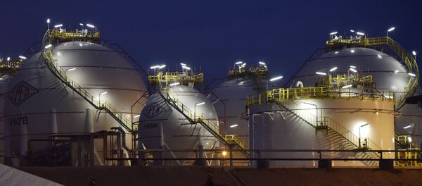 Una planta de gas boliviana (archivo) Una planta de gas boliviana (archivo) - Sputnik Mundo