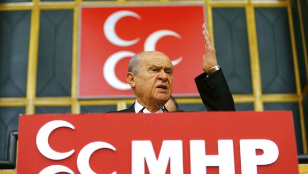 Devlet Bahceli, líder del Partido de Acción Nacionalista turco - Sputnik Mundo