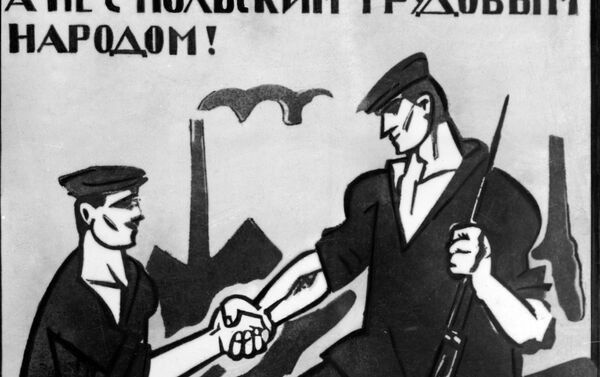 Cartel revolucionario dibujado por Vladímir Mayakovski - Sputnik Mundo