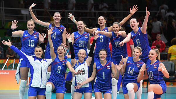 La selección rusa de voleibol femenino - Sputnik Mundo