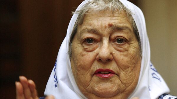 President of the human rights organization Madres de Plaza de Mayo, Hebe de Bonafini during a ceremony in which the Argentine Congress recognized the group on its 35th anniversary - Sputnik Mundo