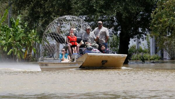 Inundaciones en Luisiana, EEUU - Sputnik Mundo