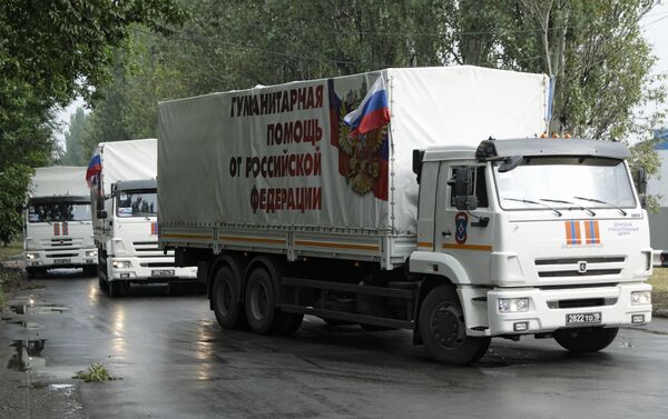 Llega a Donbás el 55º convoy humanitario ruso - Sputnik Mundo