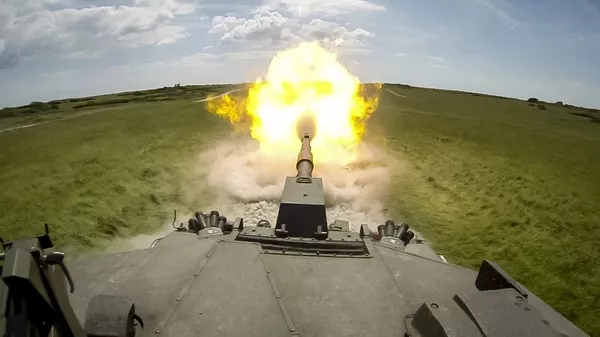 El tanque de combate Challenger 2 del Reino Unido - Sputnik Mundo