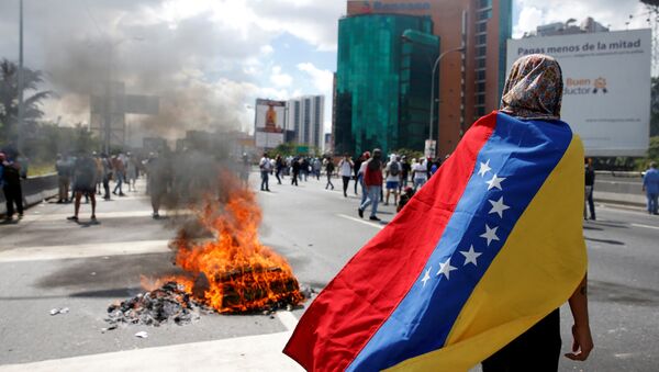 Protesta en Venezuela - Sputnik Mundo