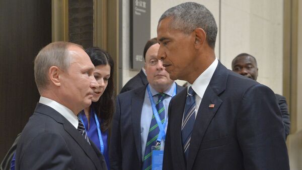 Putin y Obama en la cumbre del G-20 en Hangzhou (China) - Sputnik Mundo