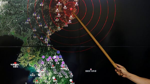 El lugar de la prueba nuclear en el mapa - Sputnik Mundo