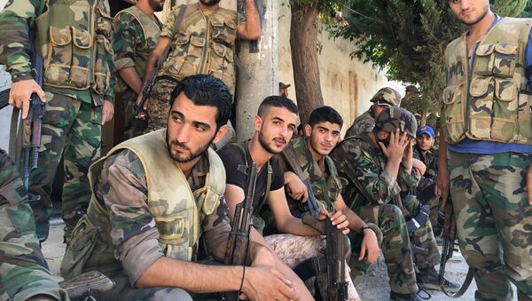 Los tropas del Ejército sirio en Alepo - Sputnik Mundo