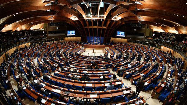 Delegates at a plenary meeting of the Parliamentary Assembly of the Council of Europe (PACE) - Sputnik Mundo