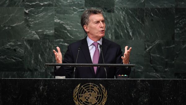 Mauricio Macri toma la palabra en la Asamblea General de la ONU  - Sputnik Mundo
