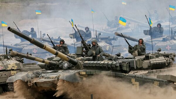 Tanques ucranianos (archivo) - Sputnik Mundo