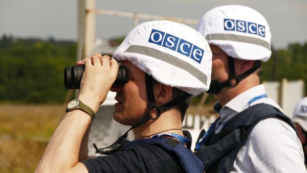 Los inspectores de OSCE examinan el territorio de Donetsk (archivo) - Sputnik Mundo