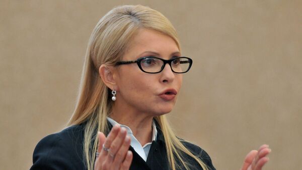 Пресс-конференция Юлии Тимошенко во Львове - Sputnik Mundo