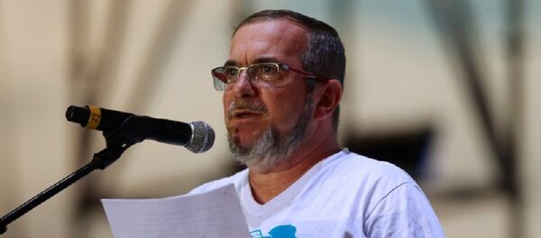 Rodrigo Londoño Echeverri, alias 'Timochenko', máximo líder de las FARC (archivo) Rodrigo Londoño Echeverri, alias 'Timochenko', máximo líder de las FARC (archivo) - Sputnik Mundo