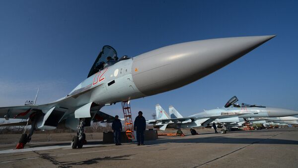 La caza rusa Su-35 - Sputnik Mundo