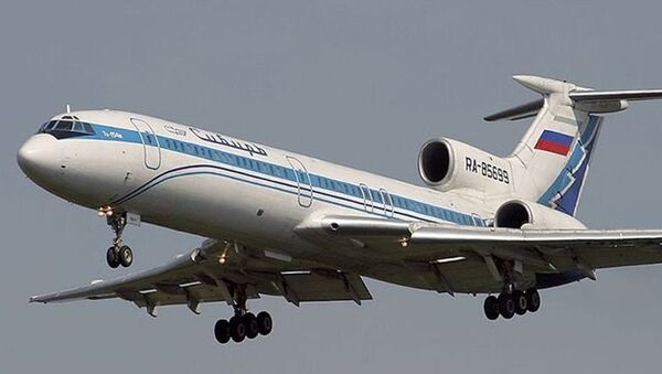 Tu-154M de la compañía Siberia Airlines similar al que cayó en el Mar Negro el 4 de octublre de 2001 - Sputnik Mundo
