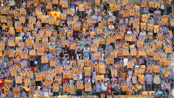 Las esteladas, banderas de Cataluña - Sputnik Mundo