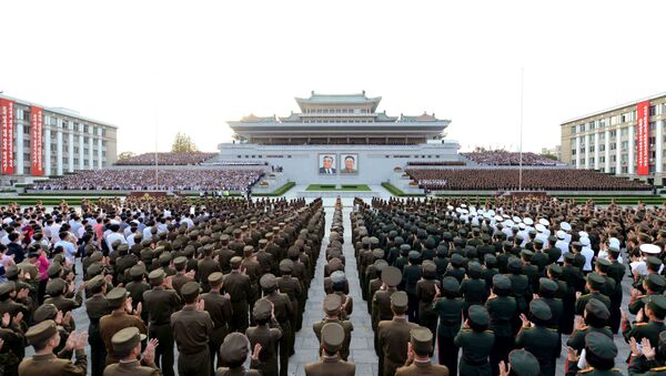 Corea del Norte celebrando el éxito de un ensayo nuclear - Sputnik Mundo