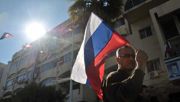 Una manifestación a favor de la operación rusa en Siria en la ciudad de Tartus (archivo) - Sputnik Mundo