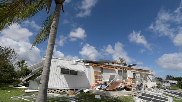 Una casa destruida por el huracàn Matthew, Florida - Sputnik Mundo