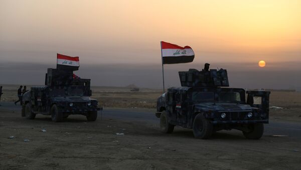 Iraqi security forces advance in Qayara, south of Mosul, to attack Islamic State militants in Mosul - Sputnik Mundo