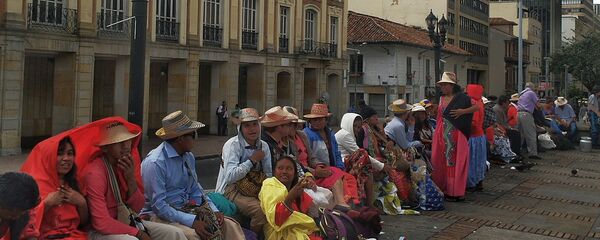 Comunidad indígena en Colombia Comunidad indígena en Colombia - Sputnik Mundo