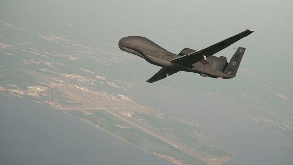 RQ-4 Global Hawk unmanned aerial vehicle conducts tests over Naval Air Station Patuxent River - Sputnik Mundo
