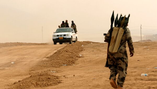 El grupo kurdo Peshmerga cerca de Mosul - Sputnik Mundo