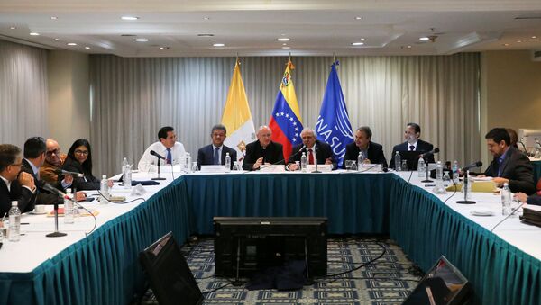 La segunda reunión de la mesa de diálogos entre el Gobierno de Venezuela y la oposición - Sputnik Mundo